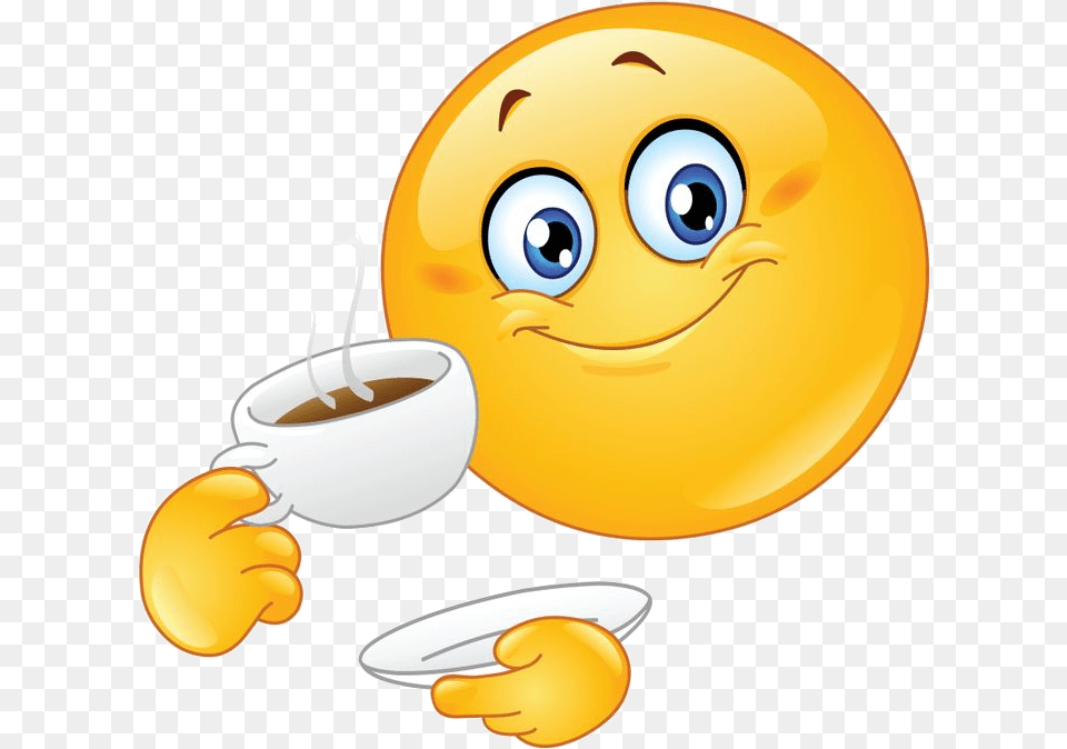 Good Morning Send Along This Smiley To Wish Someone Clip Art Morning Tea, Food, Fruit, Plant, Produce Png Image