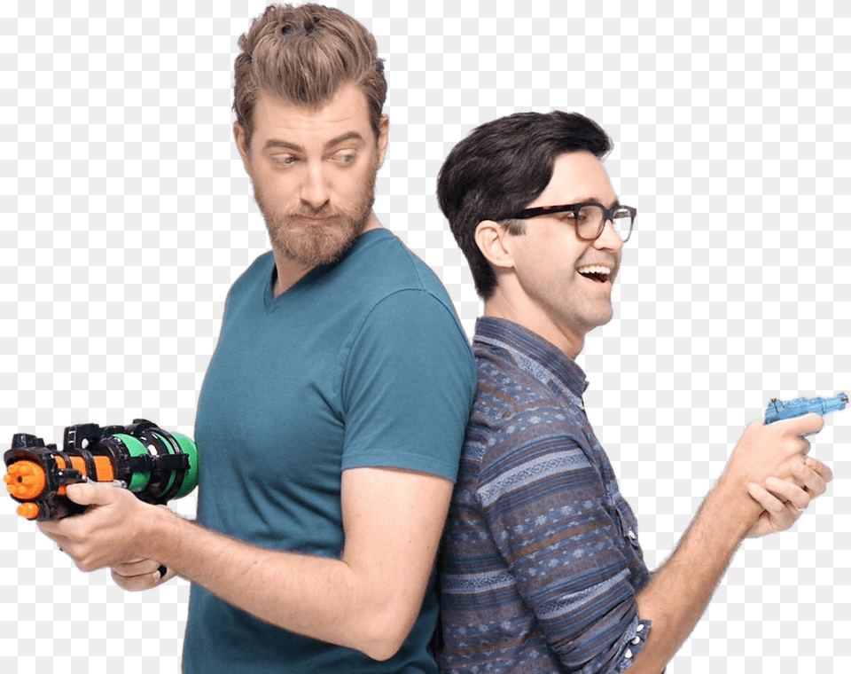 Good Mythical Morning Water Fight Clip Arts Rhett And Link, Hand, Person, Photography, Finger Png Image