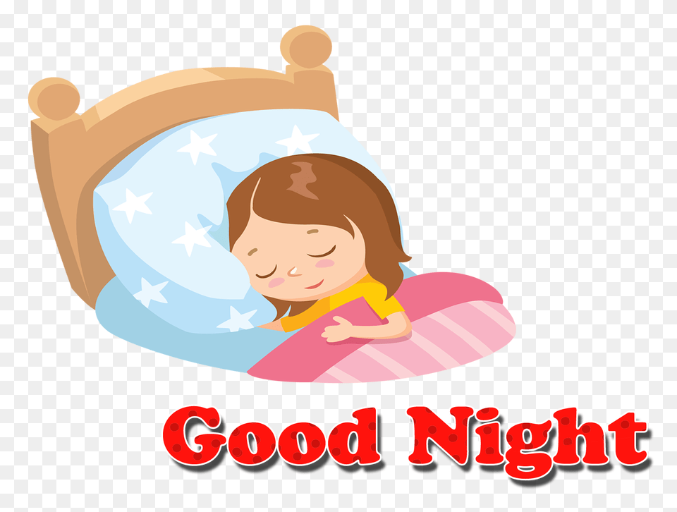 Good Night, Sleeping, Person, Home Decor, Cushion Free Png Download