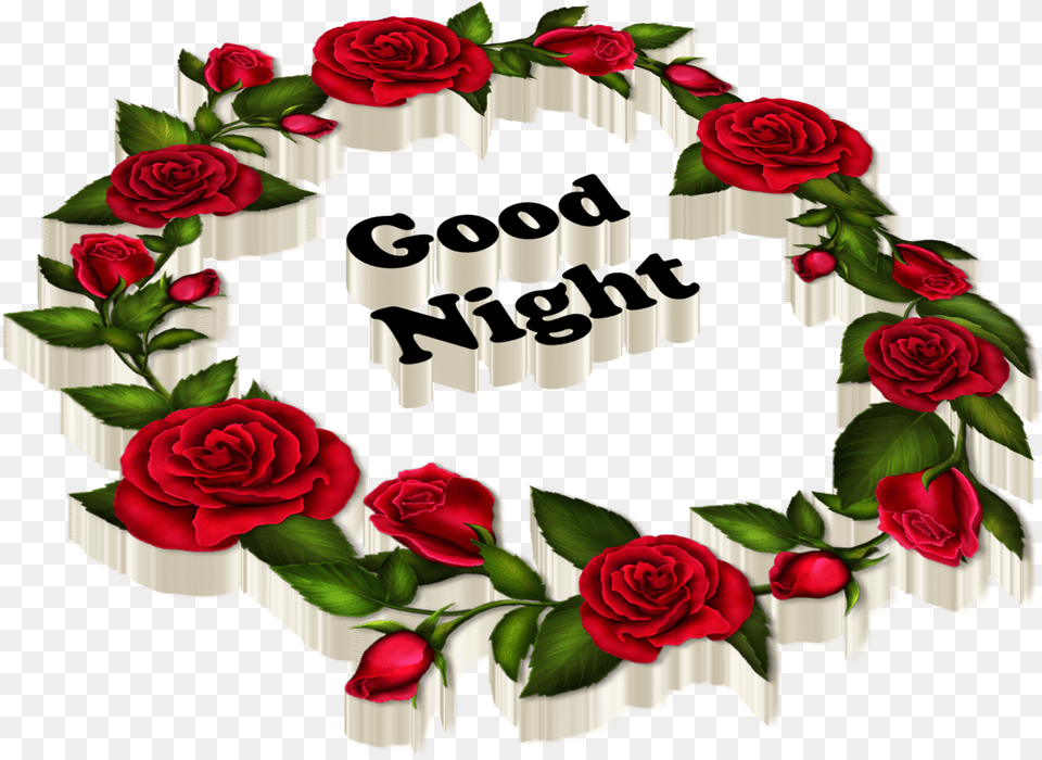 Good Night Good Afternoon Red Rose, Flower, Plant, Pattern, Art Free Png Download