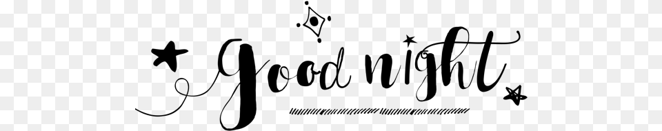 Good Night Good Night Text, Gray Free Transparent Png