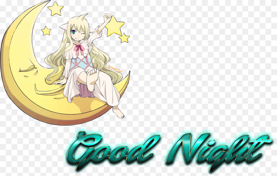 Good Night Picture Cartoon, Book, Publication, Adult, Female Png