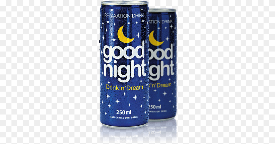 Good Night Relaxation Drink, Tin, Alcohol, Beer, Beverage Png Image
