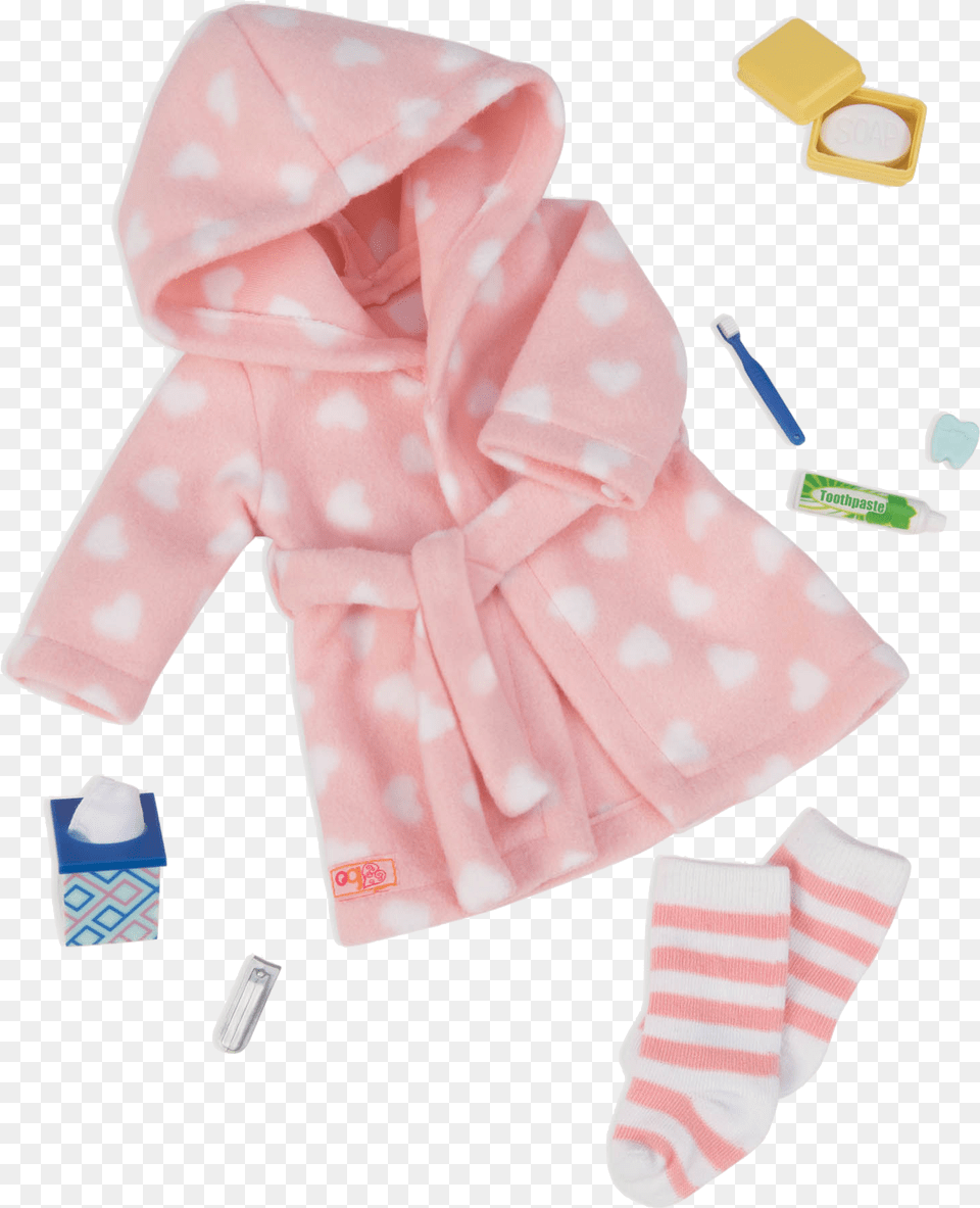 Good Night Sleep Tight Robe Outfit For 18 Inch Dolls Og Dolls Clothes, Fashion, Clothing, Hosiery, Sock Free Png Download