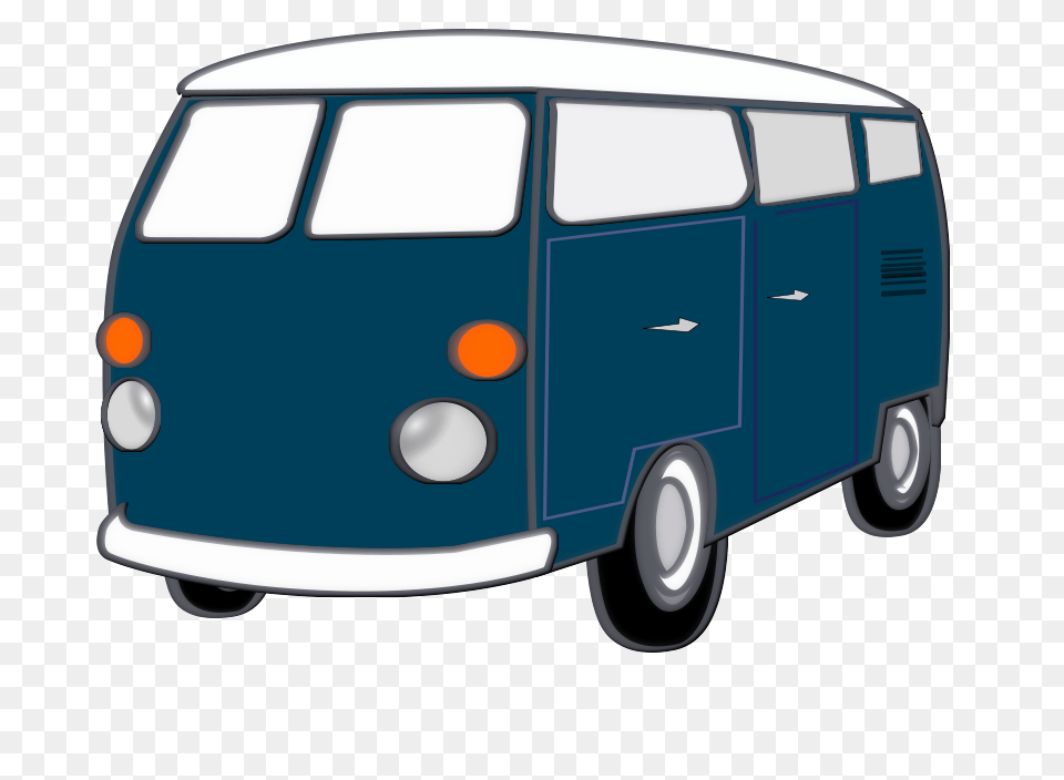Good Old Van, Bus, Caravan, Minibus, Transportation Png Image