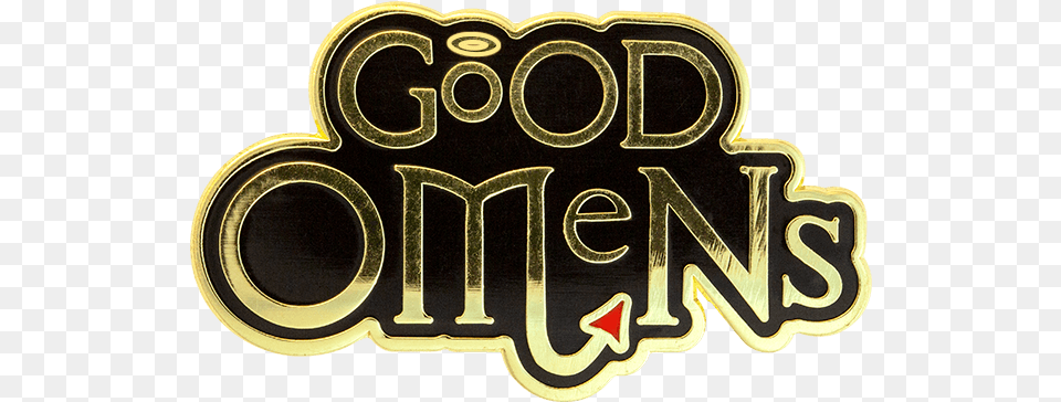 Good Omens Badge, Logo, Symbol, Accessories, Text Free Transparent Png