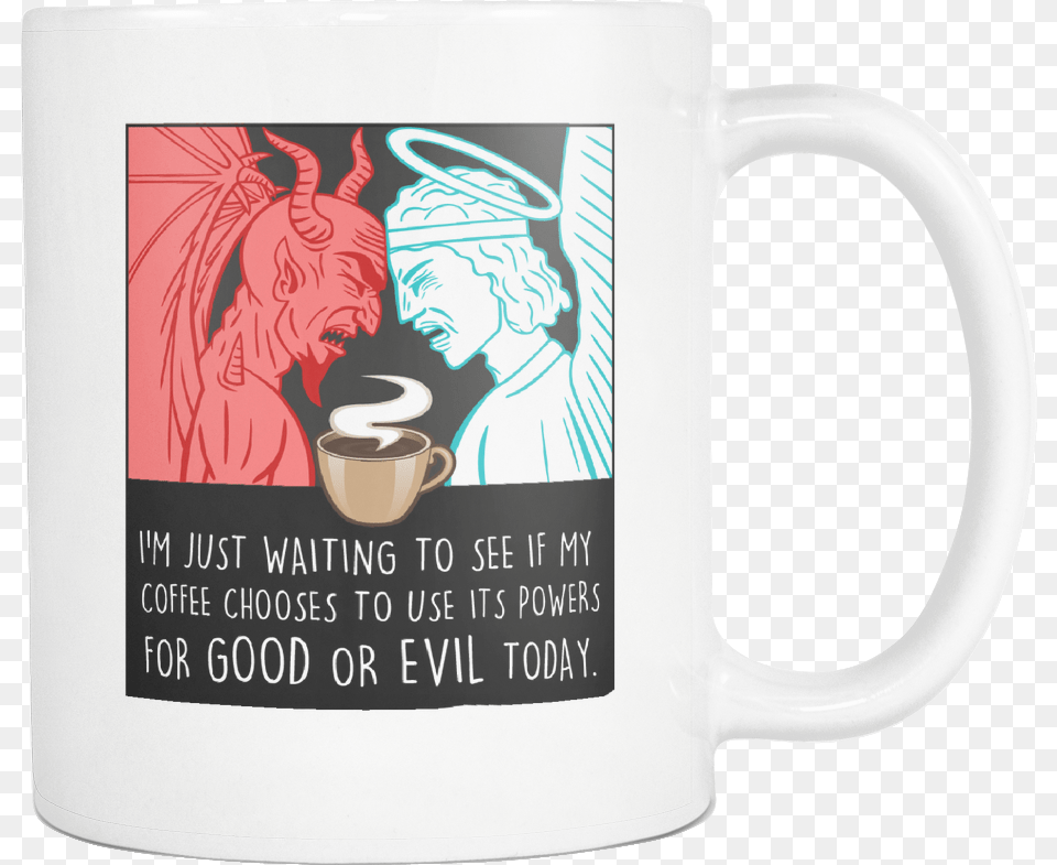 Good Or Evil, Cup, Adult, Person, Man Png Image