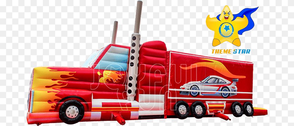 Good Quality Optimus Prime Red Big Inflatable Truck Obstacle Model Car, Trailer Truck, Transportation, Vehicle Png Image