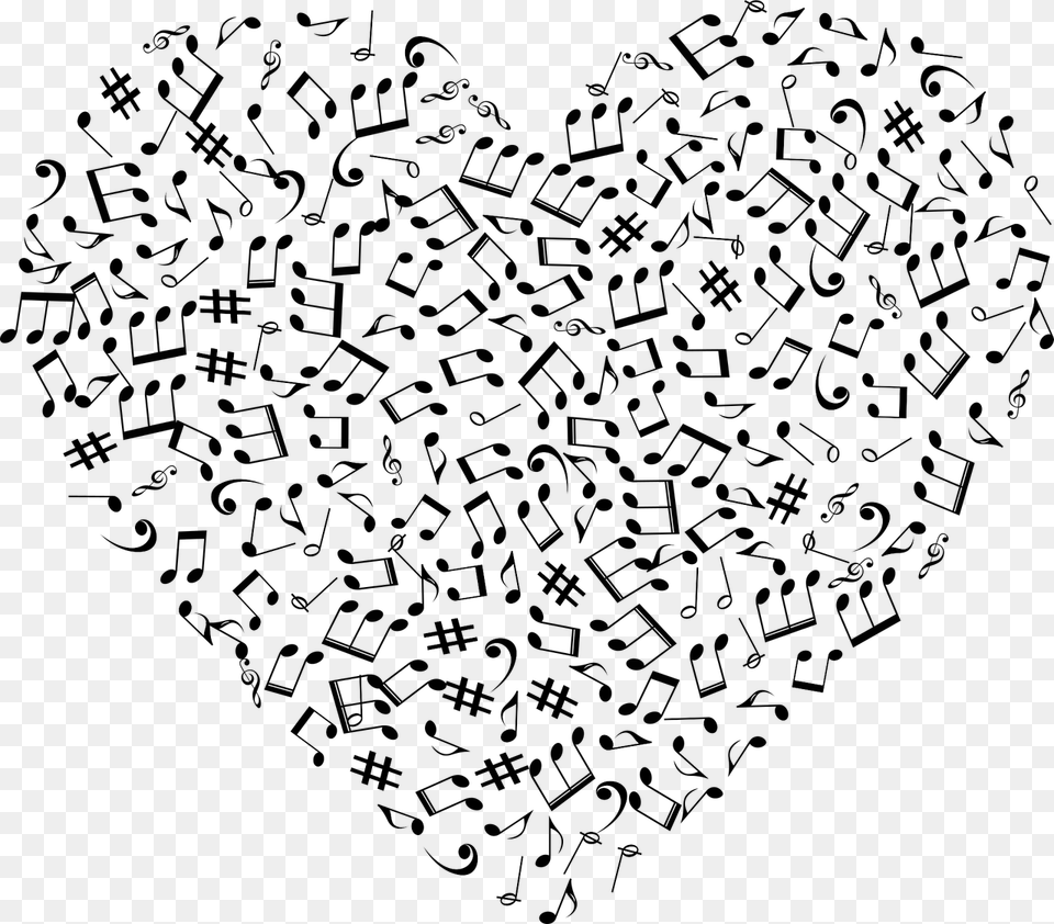Good Songs For Kids For Valentine39s Day Music Heart Clip Art, Text Free Png