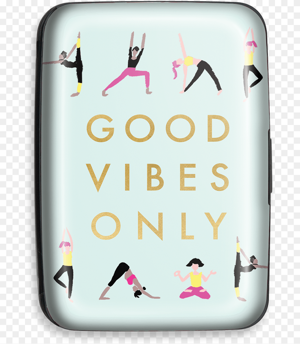 Good Vibes Only Credit Card Case Illustration, Person, Adult, Female, Woman Free Transparent Png