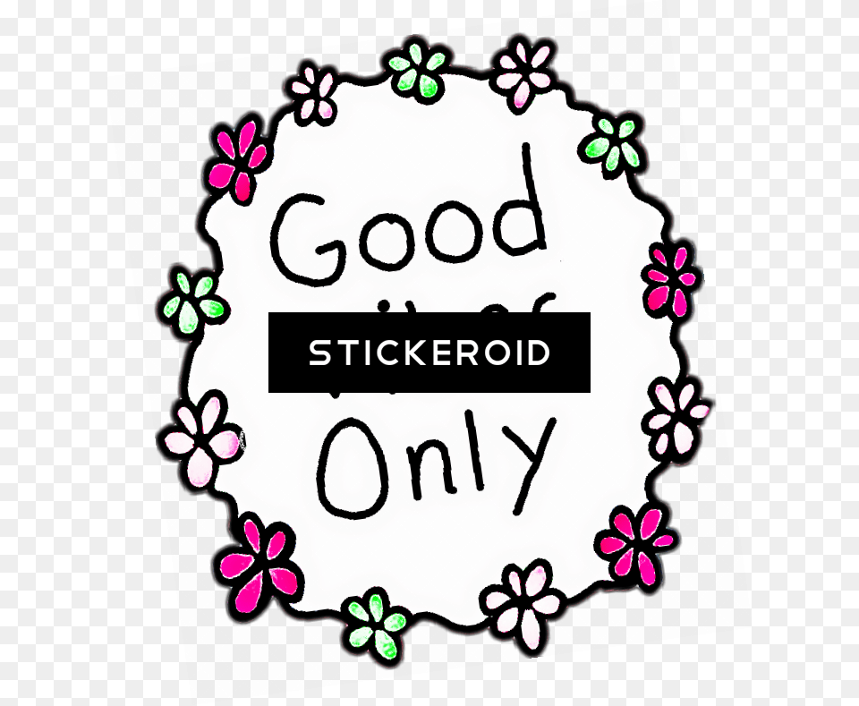 Good Vibes Only Portable Network Graphics, Art, Floral Design, Pattern, Purple Free Png