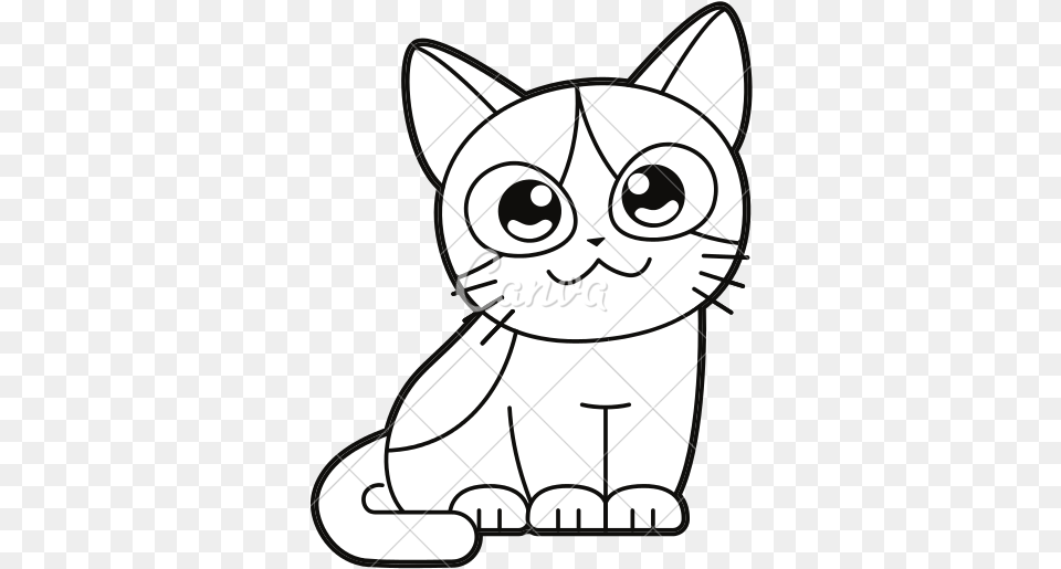 Good X Cute Cat Cartoon With Cute Cat Sticker Cute Cat Cartoon Drawings, Animal, Egyptian Cat, Mammal, Pet Free Png