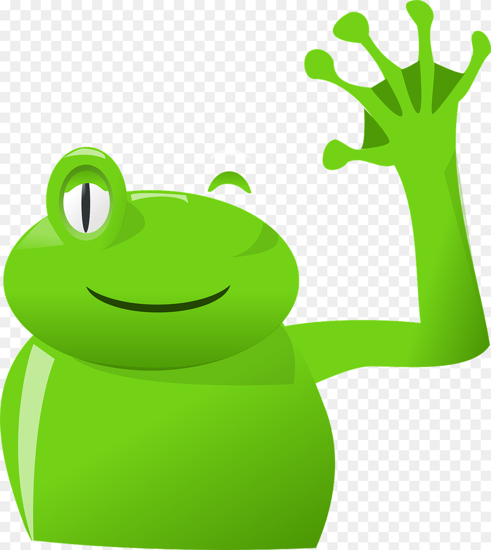 Goodbye, Amphibian, Animal, Frog, Green Free Png