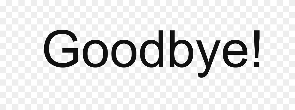 Goodbye, Text Free Png