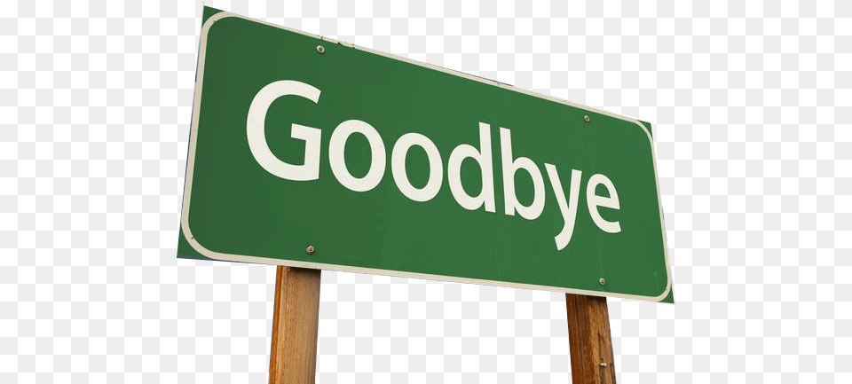 Goodbye Background Sign, Symbol, Road Sign Png