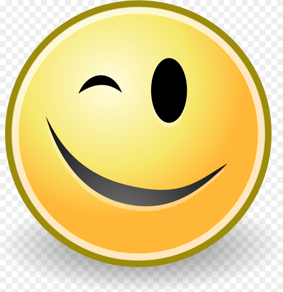 Goodbye Clipart Emoticon Winky Smiley Face Gif, Astronomy, Moon, Nature, Night Free Png