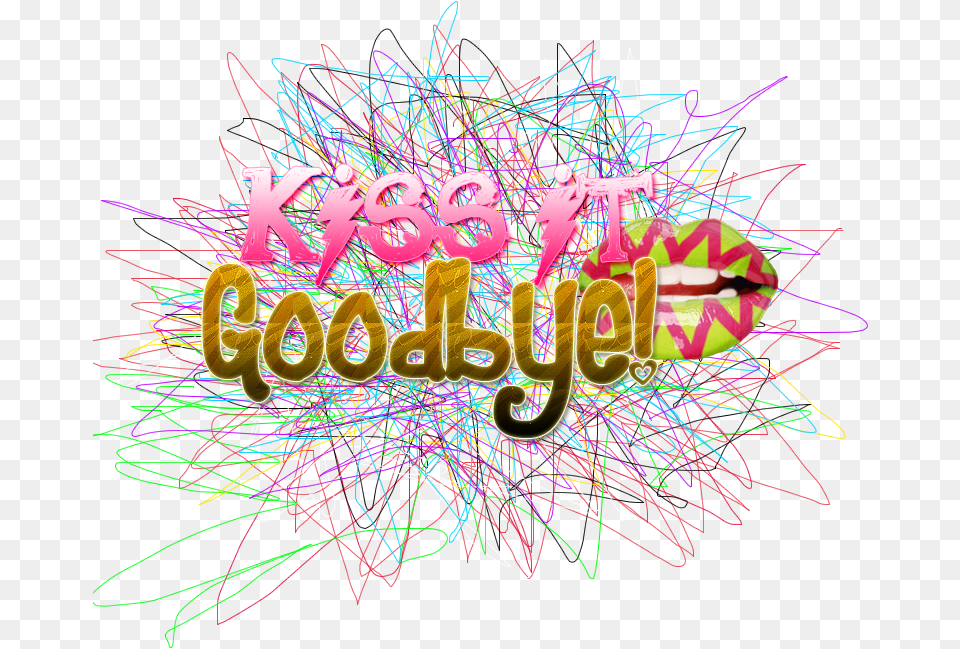 Goodbye Clipart Graphic Design, Text, Art, Fireworks Free Png Download