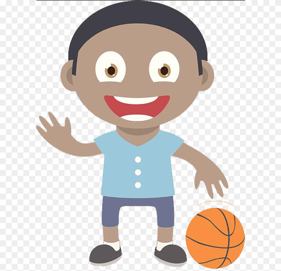 Goodbye Clipart Human Boy Boy Cartoon Character, Ball, Basketball, Basketball (ball), Sport Free Png