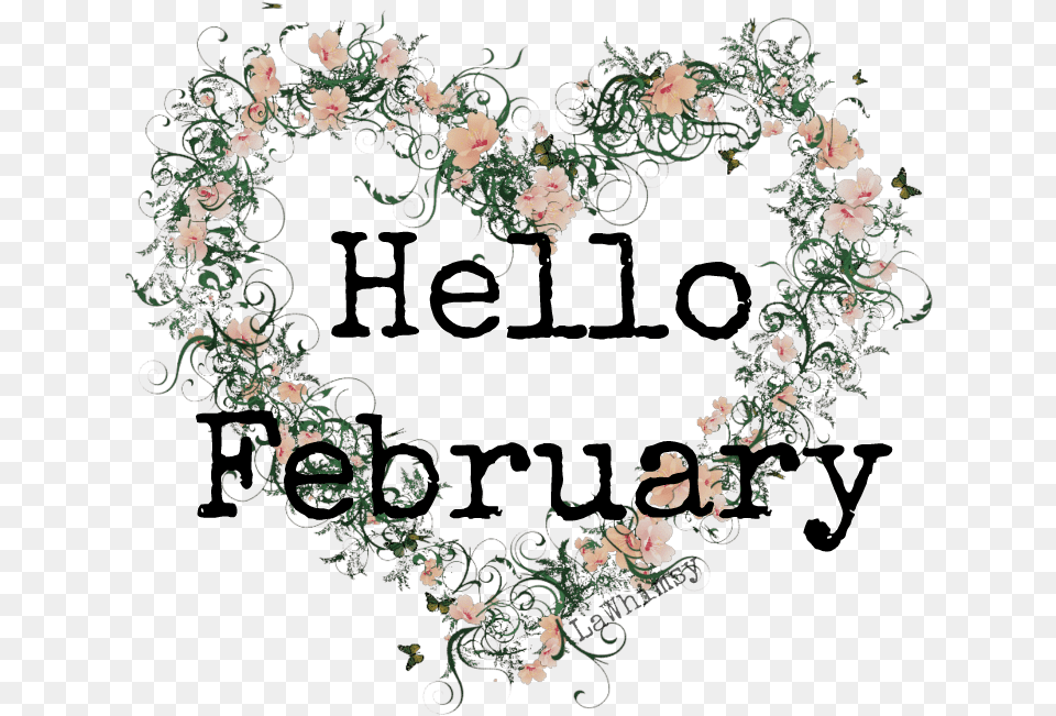 Goodbye January Hello February, Art, Floral Design, Graphics, Pattern Free Png