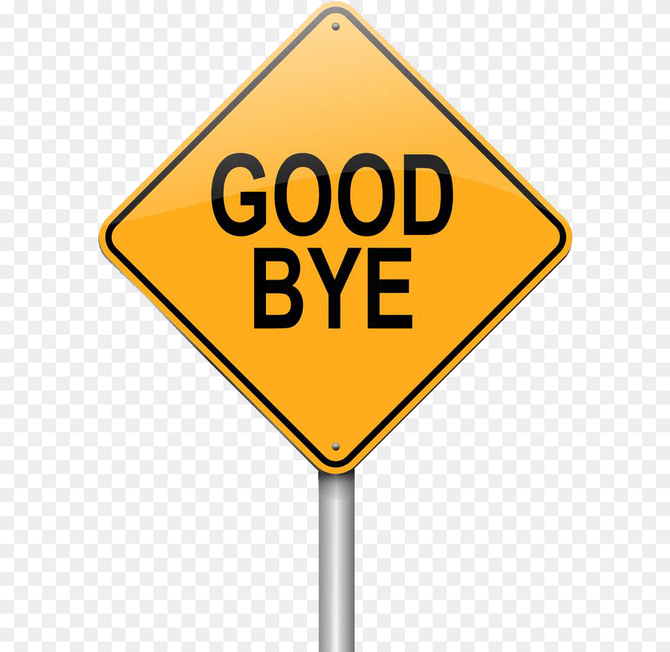 Goodbye Transparent, Road Sign, Sign, Symbol Free Png
