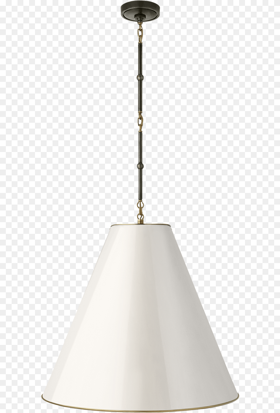 Goodman Large Hanging Lamp In Bronze And Hand Rubbed, Lampshade Free Transparent Png