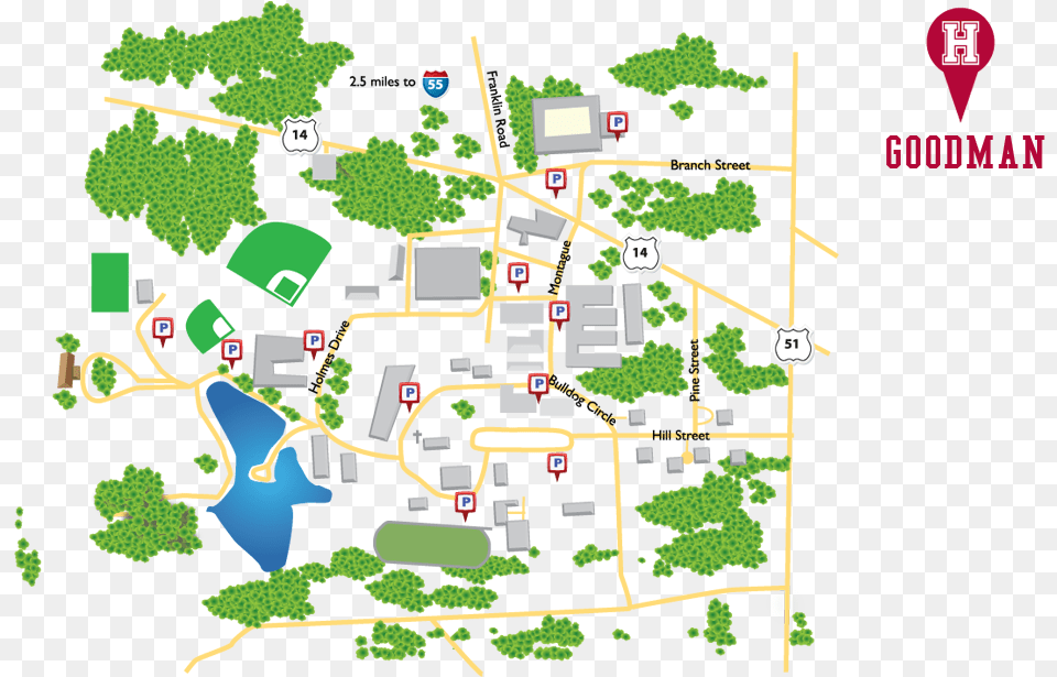 Goodman Map Holmes Goodman Campus Map, Neighborhood, Plant, Vegetation, Chart Free Png Download