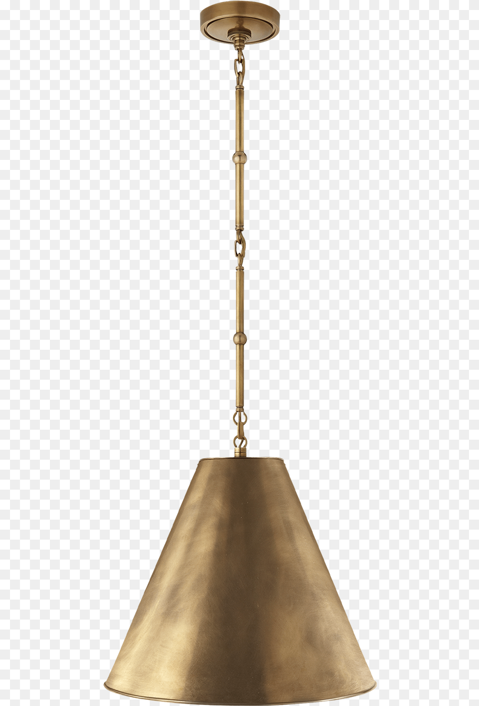 Goodman Small Hanging Light In Hand Rubbed Antique Brass, Lamp, Bronze, Lampshade, Chandelier Free Png Download