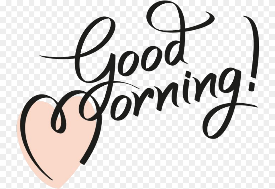 Goodmorning Good Morning Love Cartoon, Handwriting, Text Png