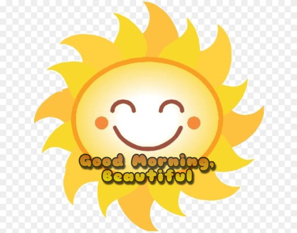 Goodmorning Sunsticker Happysun Lovemessage Sunshine Sun Clip Art, Flower, Plant, Logo, Sunflower Free Png