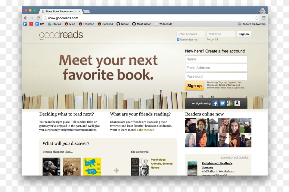 Goodreads Home, Webpage, File, Animal, Wildlife Png Image