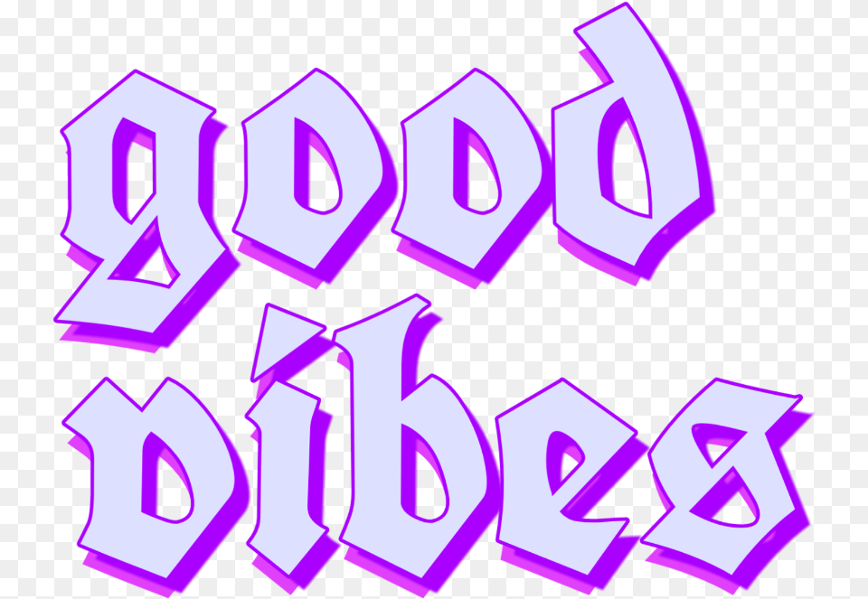 Goodvibes Good Vibes Aesthetic Grunge Text Violet, Purple, Number, Symbol Free Transparent Png