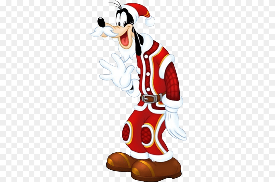Goofy As Santa Goofy Disney Christmas, Clothing, Costume, Person, Baby Png Image