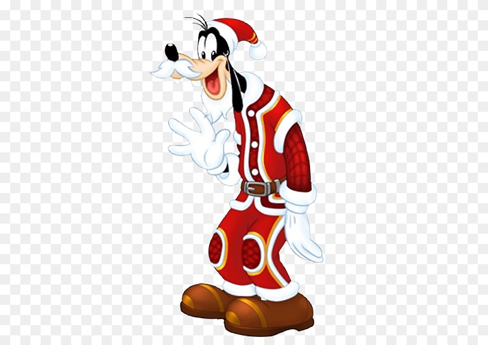 Goofy As Santa Goofy Disney Christmas Disney, Person Free Png Download