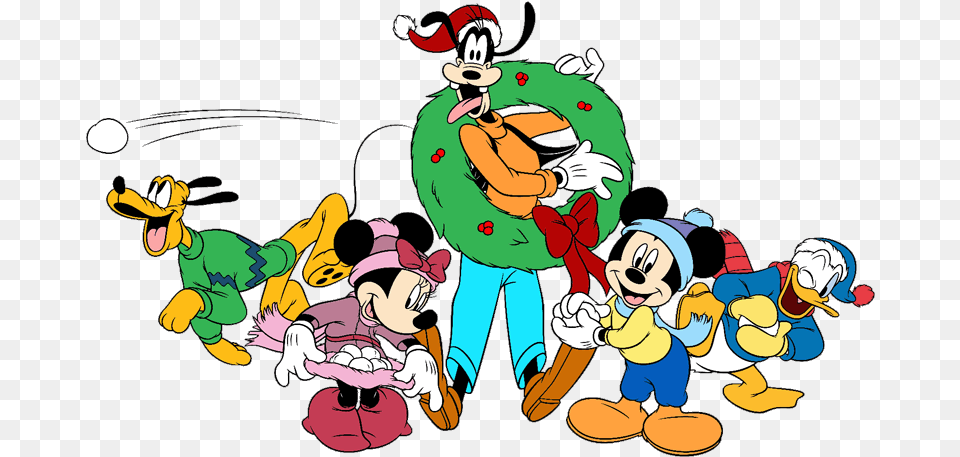 Goofy Clipart Christmas Christmas Mickey And Minnie, Cartoon, Baby, Person, Face Free Transparent Png