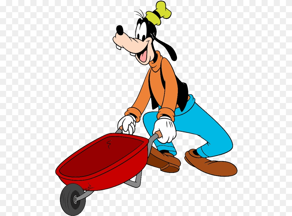 Goofy Clipart Goofy, Cleaning, Person, Cartoon, Tool Png