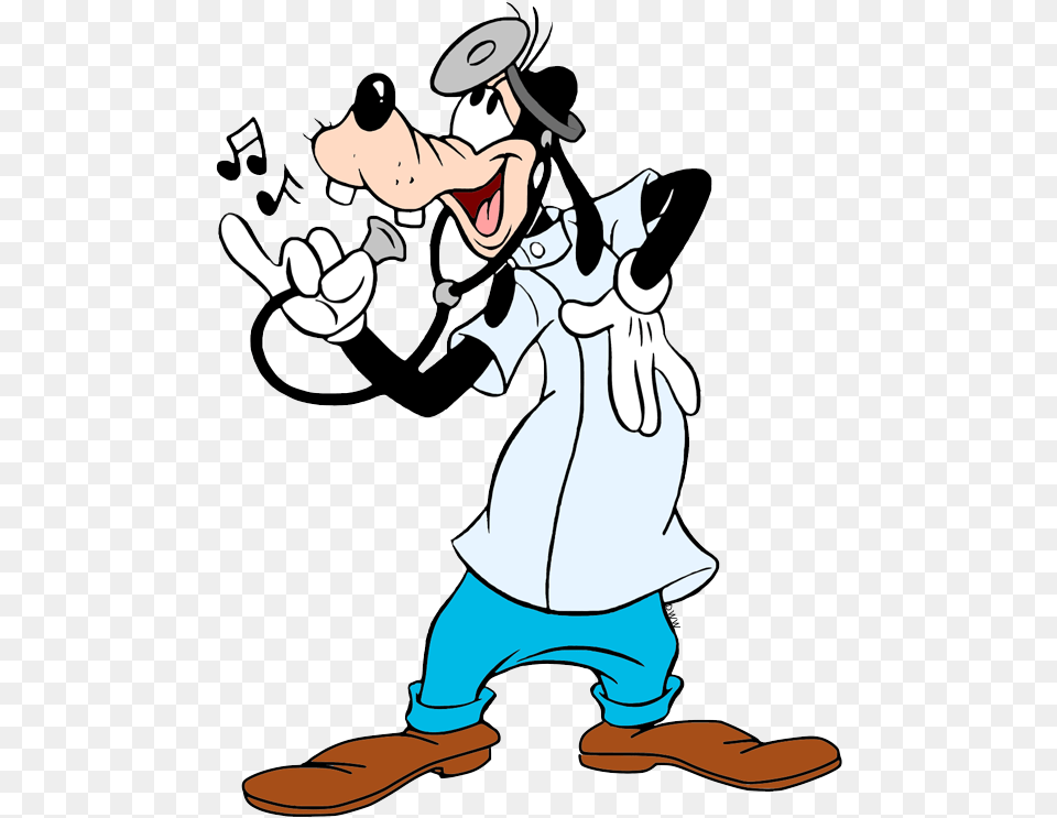 Goofy Goofy As A Doctor, Cartoon, Person, Baby, Clothing Free Transparent Png