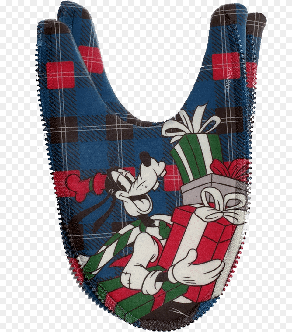 Goofy Holiday Zlipperz Tartan, Baby, Person, Bib Free Transparent Png