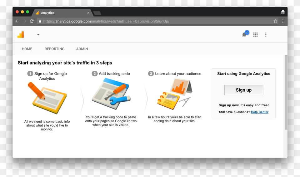 Google Analytics Sighn Up, File, Webpage, Page, Text Free Png
