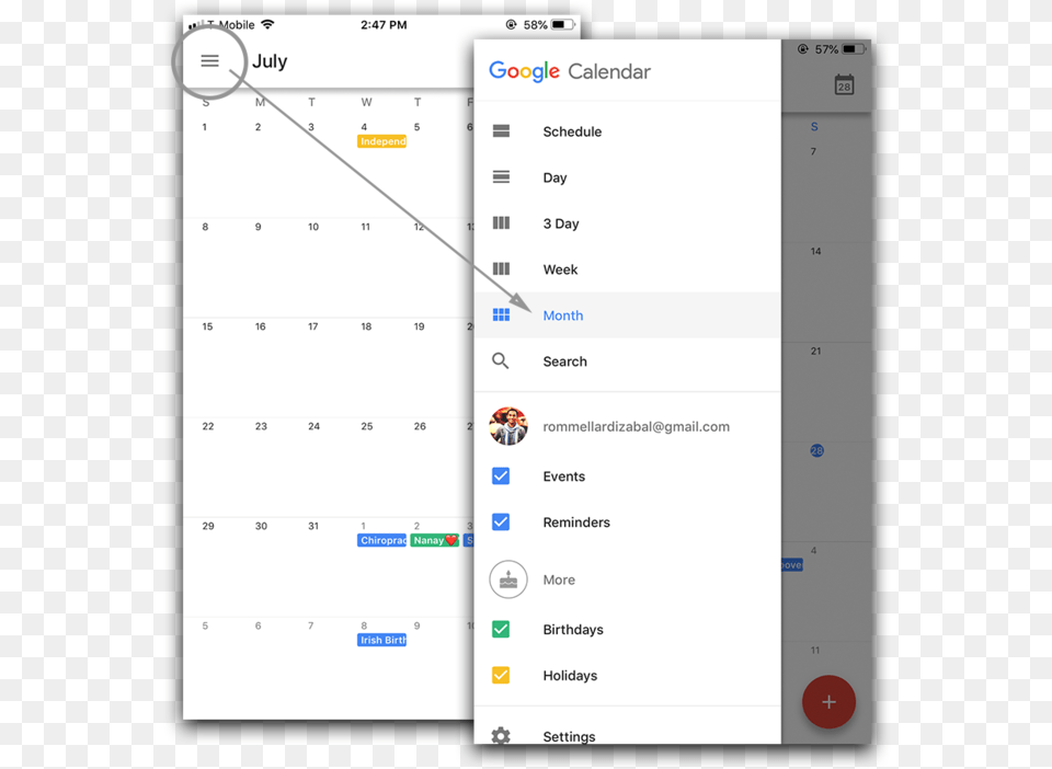 Google Calendar, Page, Text, Person Png Image