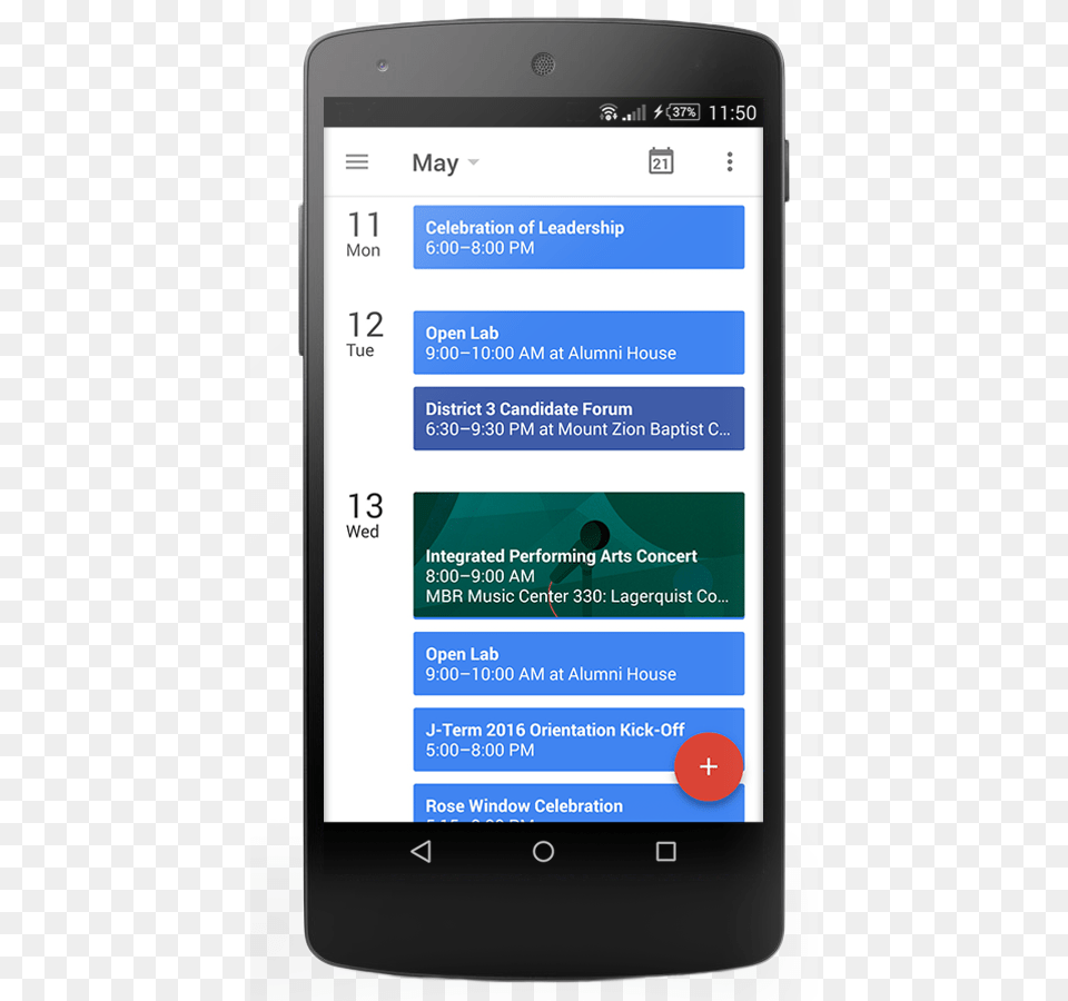 Google Calendar On Android Mock Up Nexus Google Calendar, Electronics, Mobile Phone, Phone, Computer Free Png Download