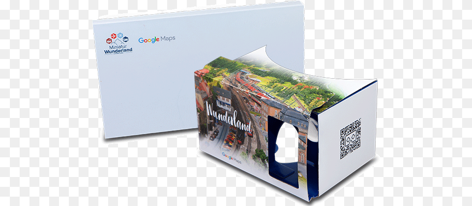 Google Cardboard Location Promotion With Google Street Carton, Qr Code, Box Png Image