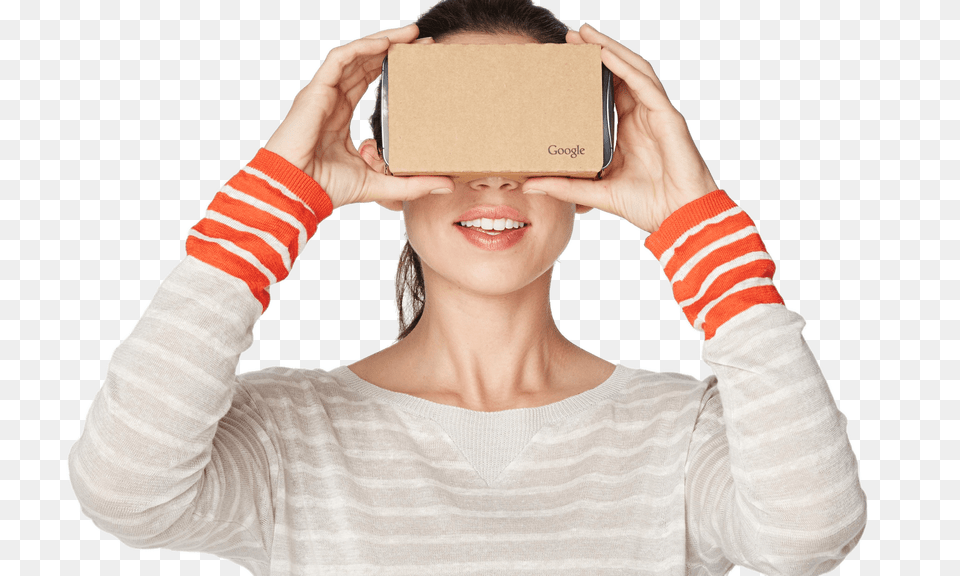 Google Cardboard Vr User, Head, Person, Face, Box Free Png