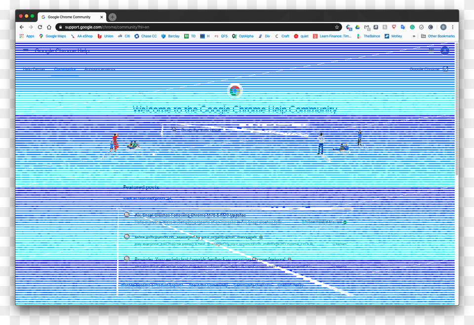 Google Chrome Blue Glitch, Computer Hardware, Electronics, Hardware, Monitor Free Png