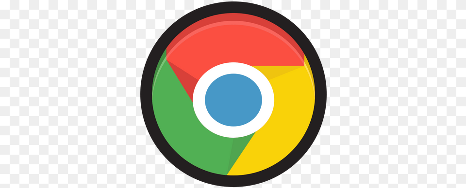 Google Chrome Icon Of Colored Outline Style Available In Vertical, Disk, Dvd Png