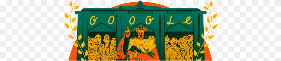 Google Doodle On Raja Roy Raja Ram Mohan Roy Google Doodle, Adult, Person, Man, Male Free Png Download