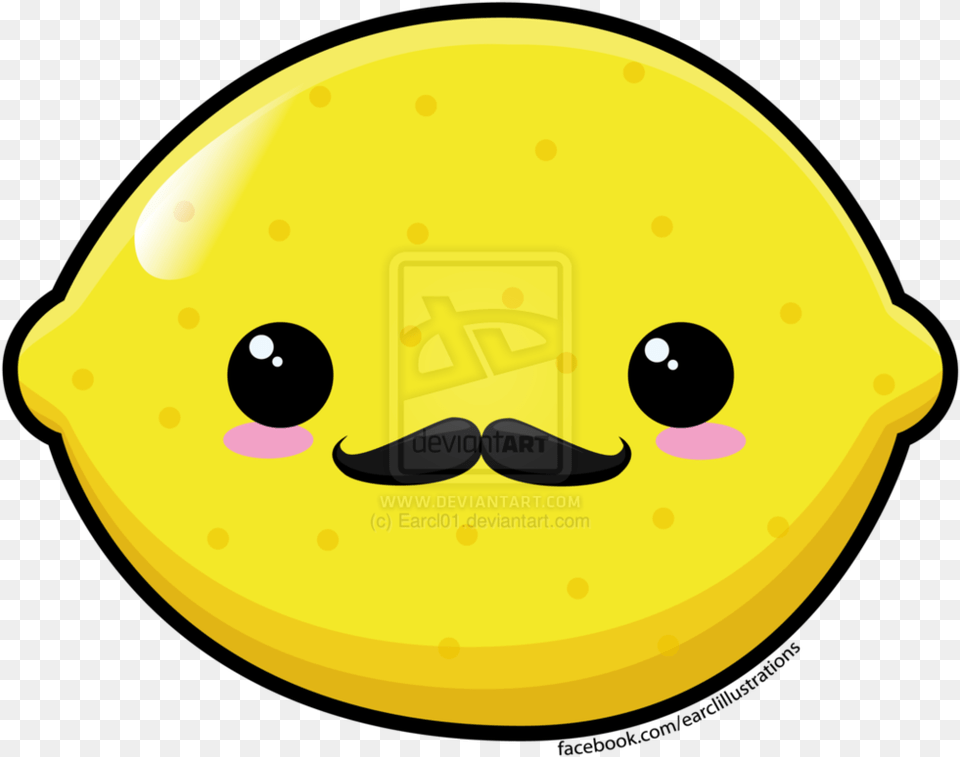 Google Drawings And Draw Lemon With A Mustache, Citrus Fruit, Food, Fruit, Plant Free Png Download