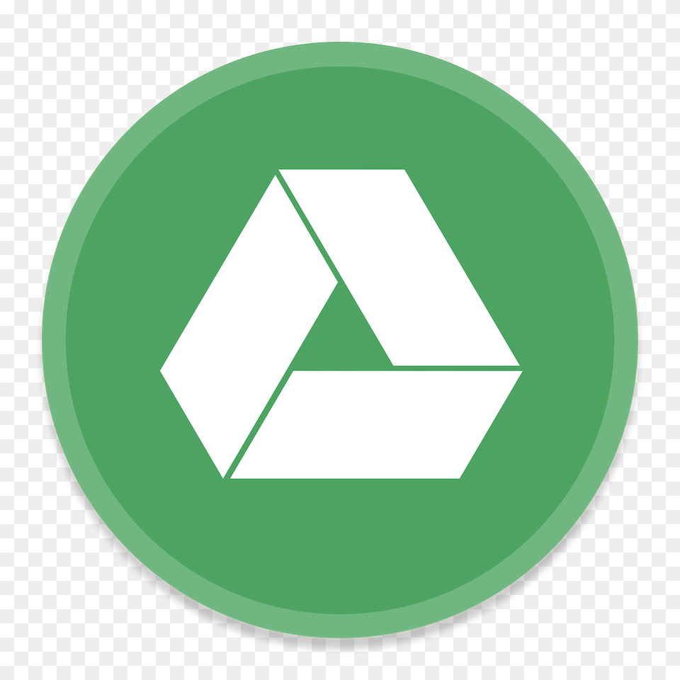 Google Drive 2 Icon Icon, Recycling Symbol, Symbol, Green, Disk Free Png Download
