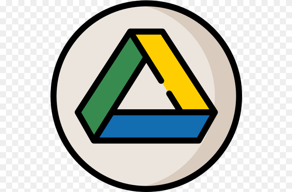 Google Drive Vector Icons Designed Cool Google Drive Logos, Triangle, Disk Free Png Download