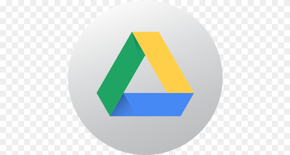 Google Drive Gradient High Quality Google Drive Circular Icon, Triangle Free Transparent Png