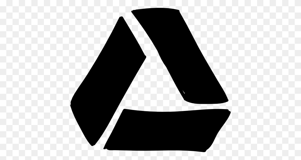 Google Drive Logo, Recycling Symbol, Symbol, Triangle Png Image